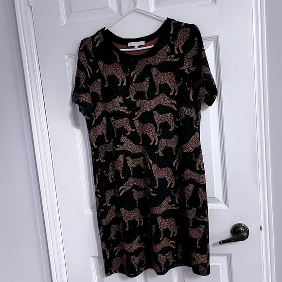 Corey Lynn Calter knitted shift dress size large 8/10 - Picture 2 of 6